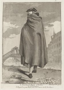 Le Marchand allant à Rialto (The Merchant at the Rialto), 1775. Creator: Giovanni David