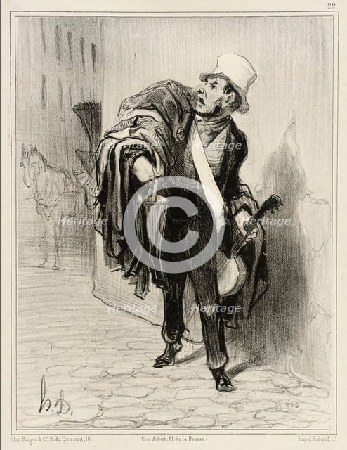 Le Marchand d'habits, 1842. Creator: Honore Daumier.