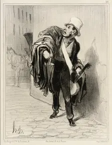 Le Marchand d'habits, 1842. Creator: Honore Daumier