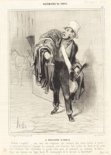 Le Marchand d'habits, 1842. Creator: Honore Daumier