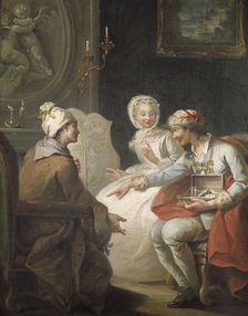 Le Marchand d'orviétan ou l'opérateur Barri, c.1743. Creator: Etienne Jeaurat