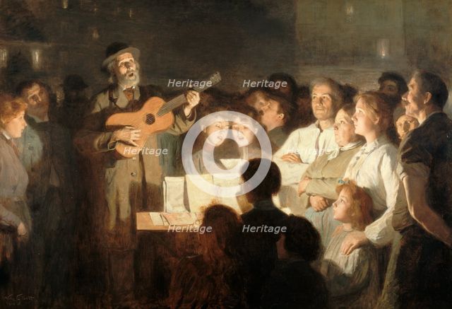 Le marchand de chansons, 1903. Creator: Victor Gabriel Gilbert.