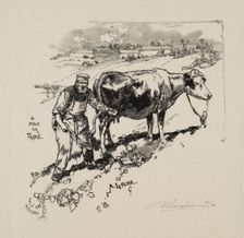 Le marchand de lait. Creator: Auguste Louis Lepère (French, 1849-1918)