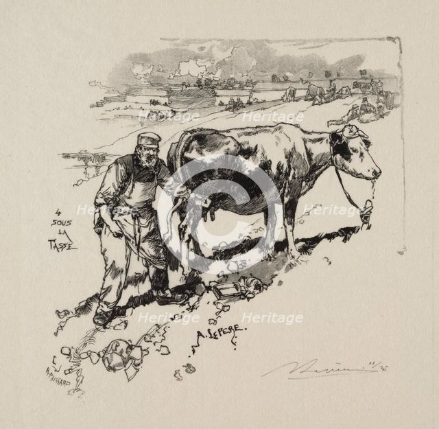 Le marchand de lait. Creator: Auguste Louis Lepère (French, 1849-1918).
