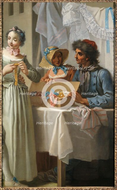 Le marchand de rubans (fragment), c1753. Creator: Etienne Jeaurat.