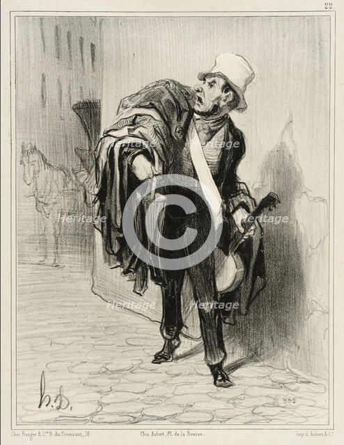 Le Marchand d'habits, 1842. Creator: Honore Daumier.