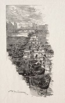 Le Marché aux Pommes. Creator: Auguste Louis Lepère (French, 1849-1918)