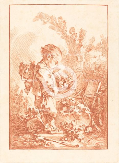Le Maraudeur (The Thief), c. 1769. Creator: Gilles Demarteau.