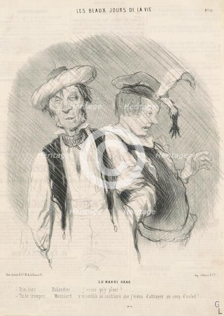 Le Mardi Gras, 19th century. Creator: Honore Daumier.