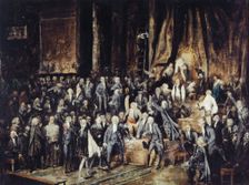 Le marquis de Deux-Brézé et Mirabeau, le 23 juin 1789, (1831). Creator: Paul Marc Joseph Chenavard