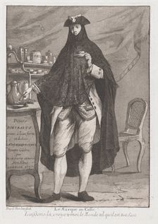 Le Masque au caffé (The Masked Man Taking Coffee), 1775. Creator: Giovanni David