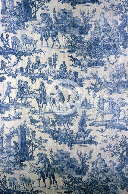 Le Meunier, Son Fils, et l'Ane (The Miller, His Son, and the Ass) (Furnishing Fabric), France, 1806. Creator: Oberkampf Manufactory.