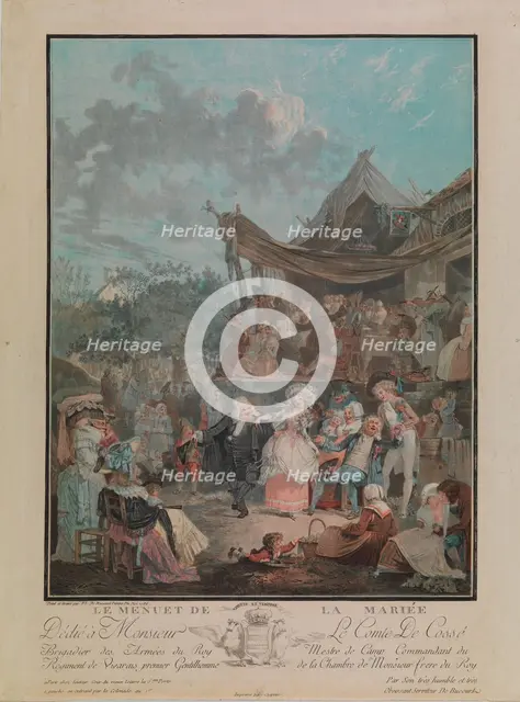 Le Menuet de la Mariée (The Bride's Minuet), 1786. Creator: Philibert Louis Debucourt.