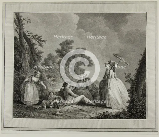 Le mercure de France, c. 1780. Creator: Heinrich Guttenberg.