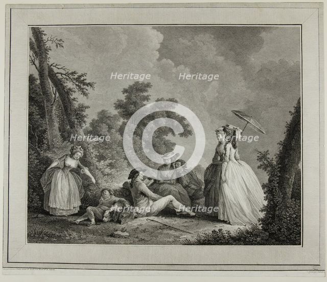Le mercure de France, c. 1780. Creator: Heinrich Guttenberg.