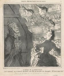 Le mère de la débutante, 19th century. Creator: Honore Daumier