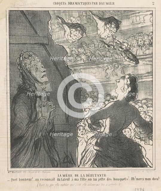 Le mère de la débutante, 19th century. Creator: Honore Daumier.