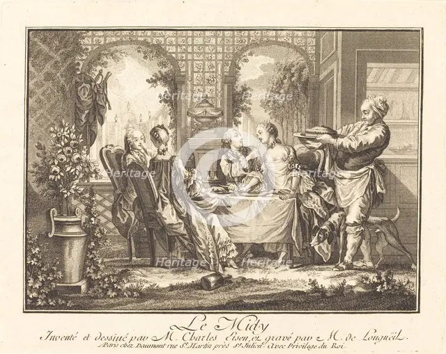 Le midi. Creators: Joseph de Longueil, Charles Eisen.