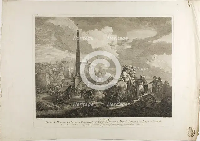 Le Midy, 1742. Creator: Jacques Philippe Le Bas.