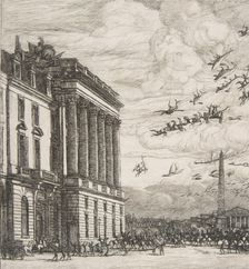 Le Ministère de la Marine (the Admiralty, Paris), 1865. Creator: Charles Meryon