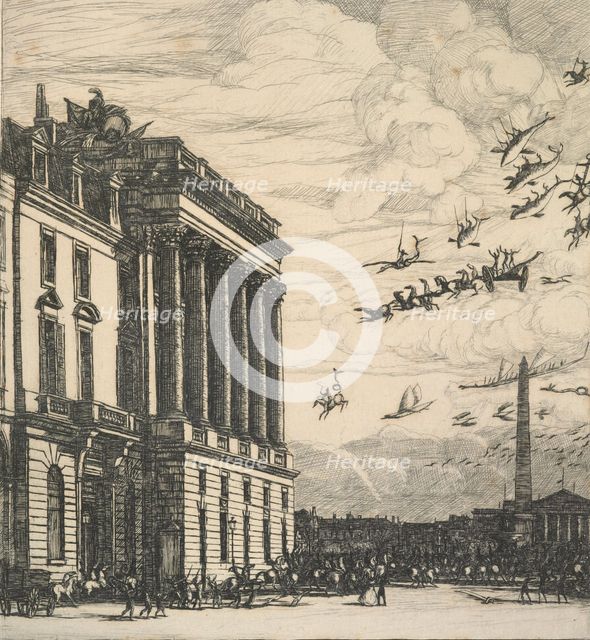 Le Ministère de la Marine (The Ministry of the Navy), 1865. Creator: Charles Meryon.