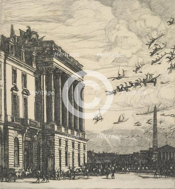 Le Ministère de la Marine (The Ministry of the Navy), 1865. Creator: Charles Meryon.