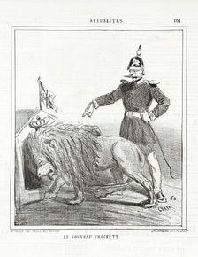 Le nouveau Crockett, 1864. Creator: Cham