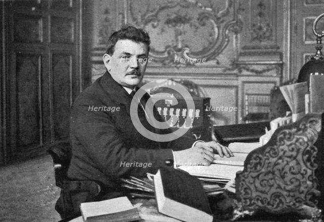 'Le nouveau ministre des Travaux publics, des Transports et du Ravitaillement, M.Herriot', 1916. Creator: Jean Clair-Guyot.