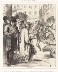 Le Nouveau Paris, 1862. Creator: Honore Daumier