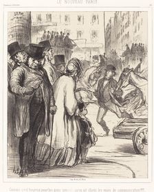 Le Nouveau Paris, 1862. Creator: Honore Daumier