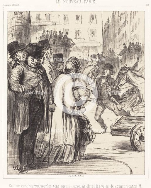 Le Nouveau Paris, 1862. Creator: Honore Daumier.