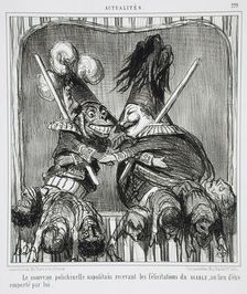 Le Nouveau polichinelle napolitain.., 1855. Creator: Honore Daumier