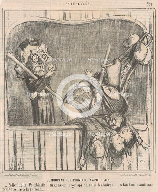 Le nouveau polichinelle napolitan, 19th century. Creator: Honore Daumier.