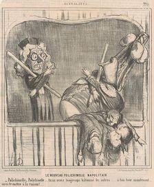 Le nouveau polichinelle napolitan, 19th century. Creator: Honore Daumier