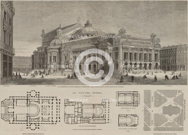 Le nouvel Opéra. Creator: Maurand, Charles (1824-1904).