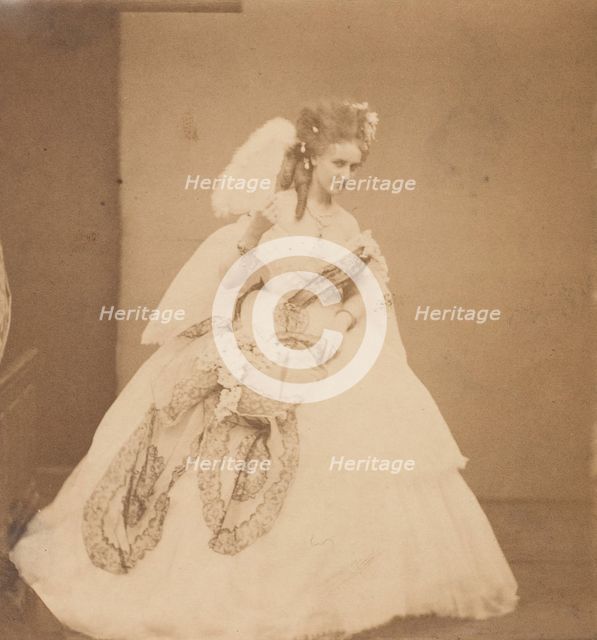 Le noeud de dentelle. "Ritrosetta", 1860s. Creator: Pierre-Louis Pierson.