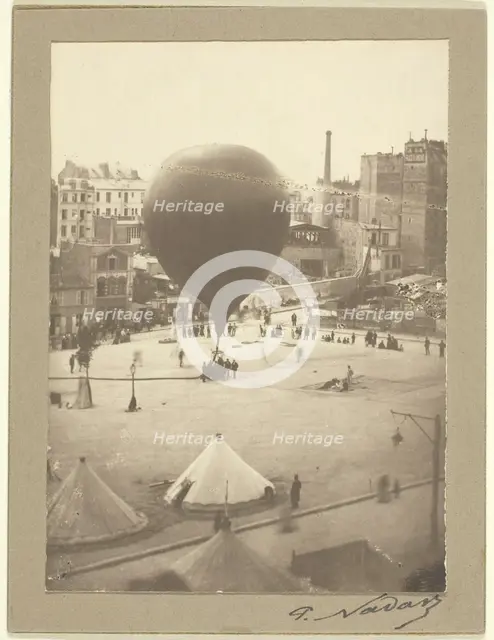 Le Neptune, Place Saint-Pierre à Montmartre, September 23, 1870. Creator: Nadar.