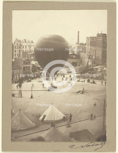 Le Neptune, Place Saint-Pierre à Montmartre, September 23, 1870. Creator: Nadar.