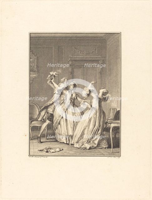 Le Soufflet, 1774. Creator: Noel Le Mire.