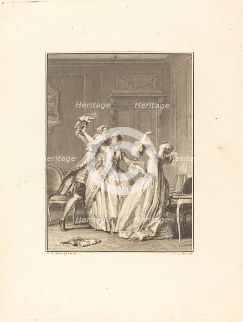 Le soufflet, 1774. Creator: Noel Le Mire.