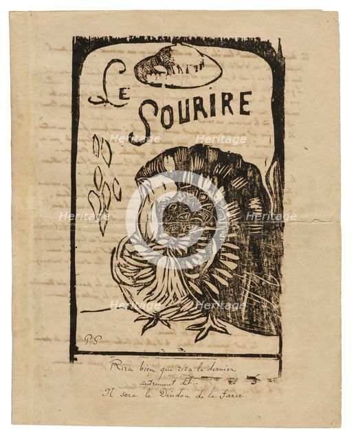 Le sourire: Journal méchant, Mar. 1900, 1900. Creator: Paul Gauguin.