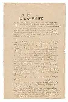 Le sourire: Journal sérieux, Nov. 1899, 1899. Creator: Paul Gauguin