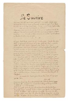 Le sourire: Journal sérieux, Nov. 1899, 1899. Creator: Paul Gauguin