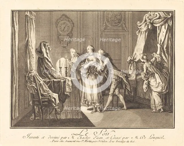 Le soir. Creators: Joseph de Longueil, Charles Eisen.