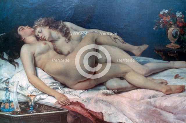 'Le Sommeil', 1866. Artist: Gustave Courbet
