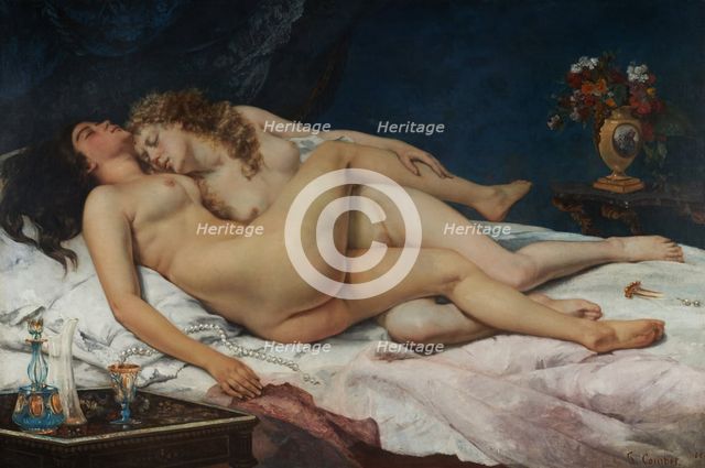Le sommeil, 1866. Creator: Gustave Courbet.