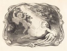 Le Sommeil d'Endymion-Berryer, 1851. Creator: Honore Daumier