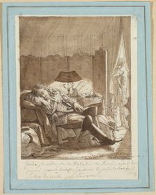 Le Sommeil du Grand Condé, c. 1817. Creator: Jacque-Noël-Marie Frémy (French, 1782-1867)