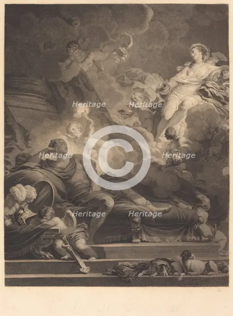 Le Songe d'Amour (Love's Dream), 1785. Creator: Nicolas-Francois Regnault.