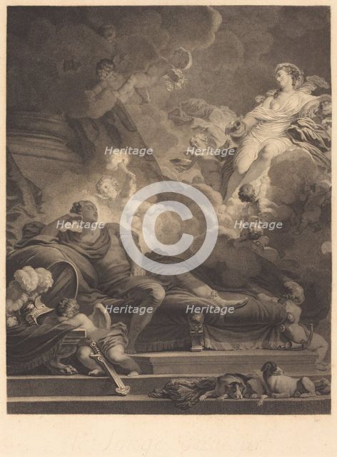 Le Songe d'Amour (Love's Dream), 1785. Creator: Nicolas-Francois Regnault.